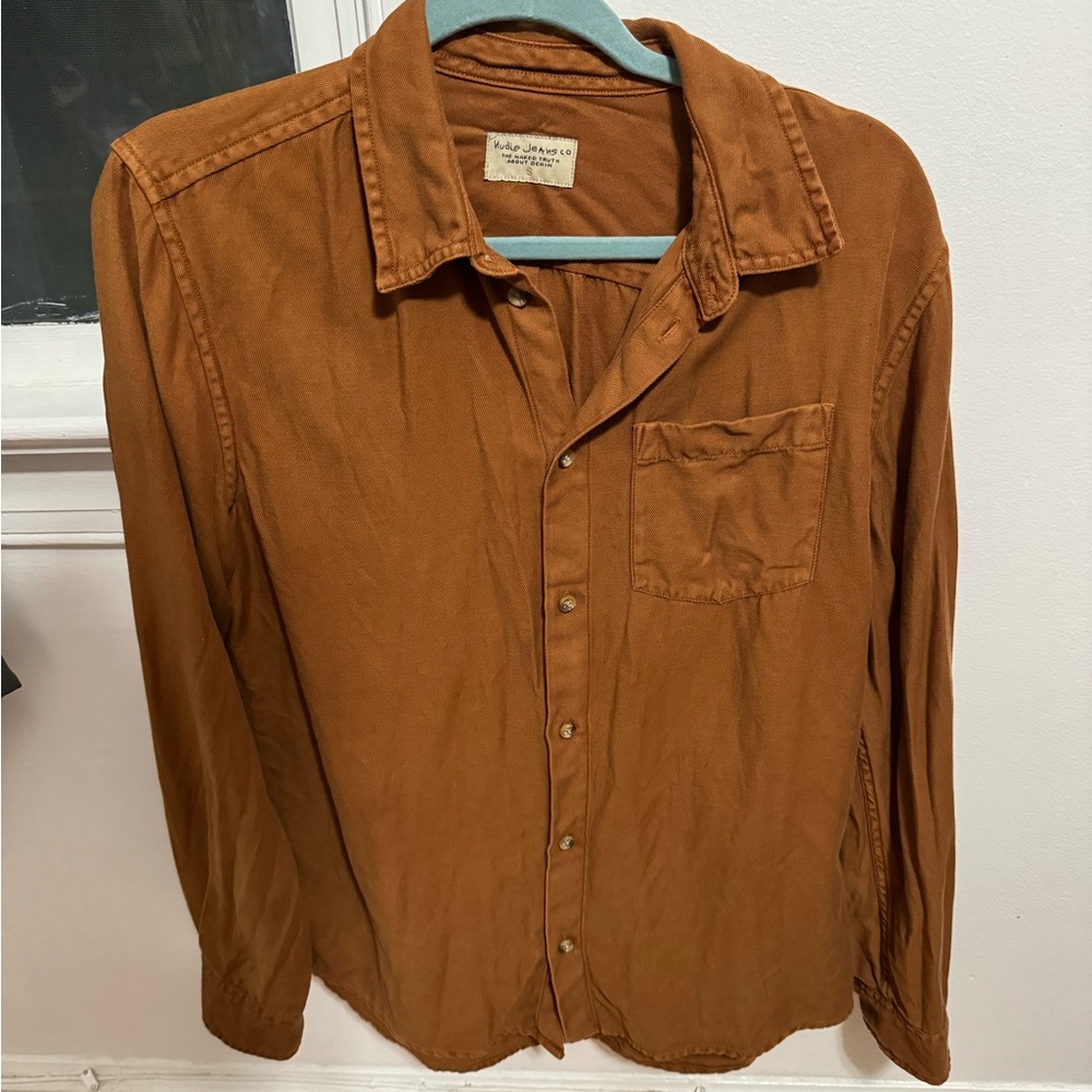 Nudie Jeans Co - brown oversized shirt